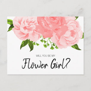 Carte postale Fleur de Corail aquarelle Soyez ma p