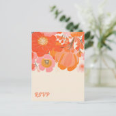 Carte Postale Fleur de corail rose Pop RSVP (Debout devant)