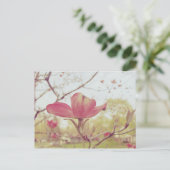 Carte Postale Fleur de Dogwood rose (Debout devant)