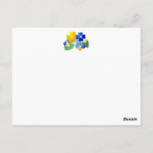 Carte postale Fleur de douche (Dos)