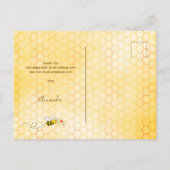 Carte Postale Fleur de douche nuptiale Mariée à Bee Merci (Dos)