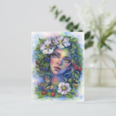 Carte Postale Fleur de fraise (Debout devant)