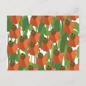 Carte Postale Fleur de Helenium Floral (Devant)