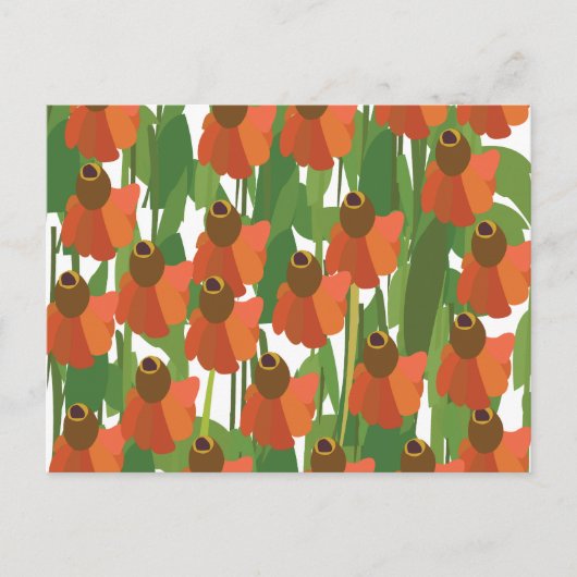Carte Postale Fleur de Helenium Floral (Devant)
