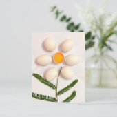 Carte Postale Fleur de jaune d'oeuf (Debout devant)