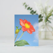 Carte Postale Fleur de la Fleur de Fraisier Rouge Simple (Debout devant)