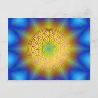 Carte Postale Fleur de la vie Motif 10