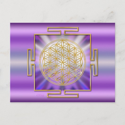 Carte Postale Fleur De La Vie Yantra (Devant)
