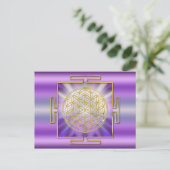 Carte Postale Fleur De La Vie Yantra (Debout devant)