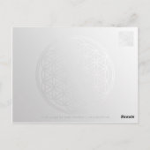 Carte Postale Fleur De La Vie Yantra (Dos)