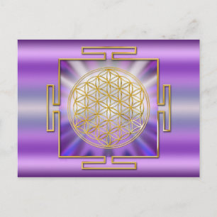 Carte Postale Fleur De La Vie Yantra