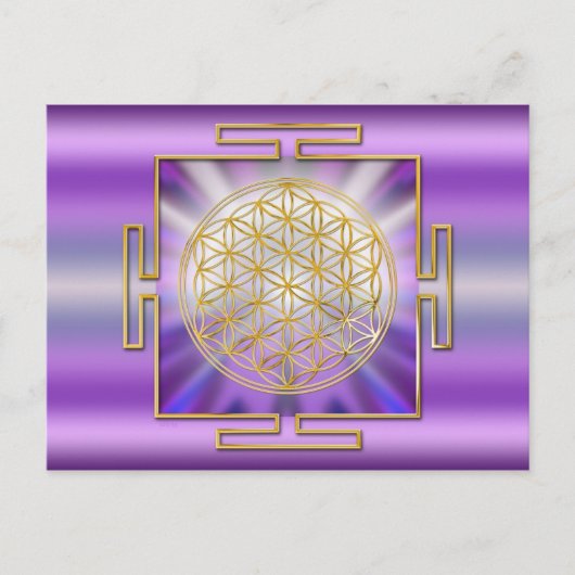 Carte Postale Fleur De La Vie Yantra (Devant)