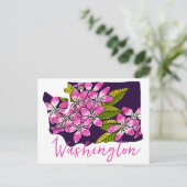 Carte Postale Fleur de l'État de Washington (Debout devant)