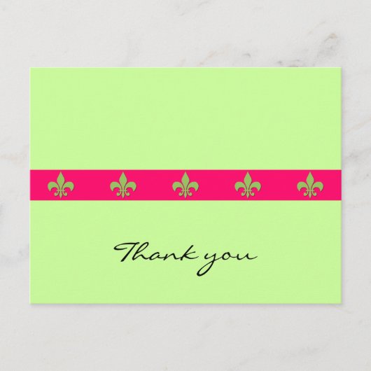 Carte postale Fleur de lis (Devant)