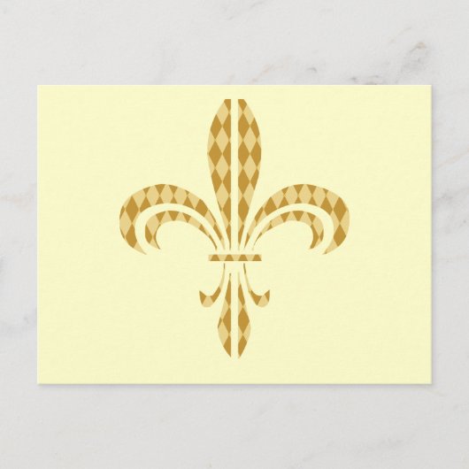 Carte Postale Fleur de lis (Devant)
