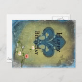 Carte postale Fleur de Lis (Devant / Derrière)