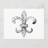 Carte Postale fleur de lis (Devant)