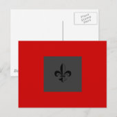 Carte Postale Fleur de lis (Devant / Derrière)