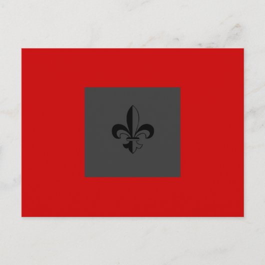 Carte Postale Fleur de lis (Devant)