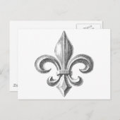 Carte Postale Fleur de Lis (Devant / Derrière)