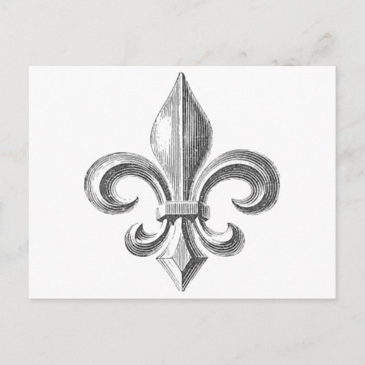Carte Postale Fleur de Lis (Devant)