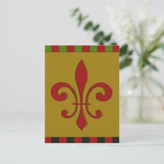 Carte Postale Fleur De Lis (Debout devant)