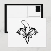 Carte Postale fleur de lis (Devant / Derrière)