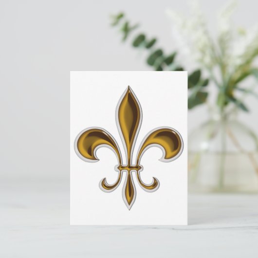 Carte Postale Fleur De Lis (Debout devant)