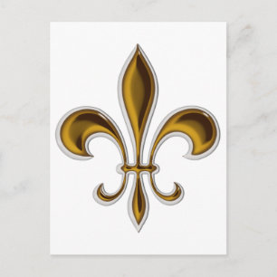 Carte Postale Fleur De Lis