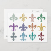 Carte postale Fleur de Lis (Devant / Derrière)