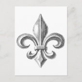 Carte Postale Fleur de Lis (Devant)