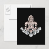 Carte Postale Fleur De Lis (Devant / Derrière)