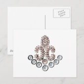 Carte Postale Fleur De Lis (Devant / Derrière)