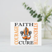 Carte Postale Fleur De Lis 3 Leucémie (Debout devant)