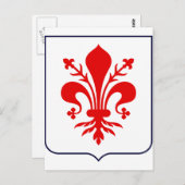 Carte Postale Fleur de lis, Italie (Devant / Derrière)
