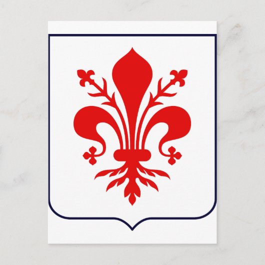 Carte Postale Fleur de lis, Italie (Devant)