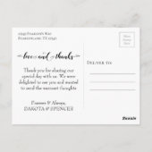 Carte Postale Fleur de Lis Lumières Rustiques | Photo Love and T (Dos)