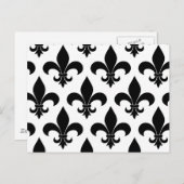 Carte Postale Fleur de lis Motif Classic (Devant / Derrière)
