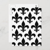 Carte Postale Fleur de lis Motif Classic (Devant / Derrière)
