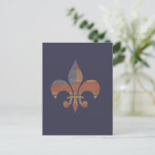 Carte Postale Fleur De Lis Patriotique (Debout devant)