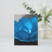 Carte Postale Fleur de Lotus bleu (Debout devant)