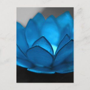 Carte Postale Fleur de Lotus bleu