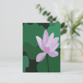 Carte Postale Fleur de lotus rose (Debout devant)