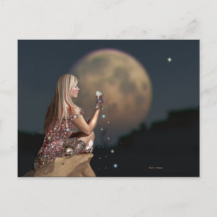 Carte Postale Fleur de lune