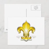 Carte Postale Fleur de Lys (Devant / Derrière)