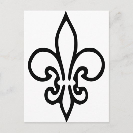 Carte Postale Fleur de lys (Devant)