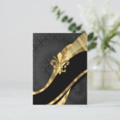 Carte Postale Fleur de lys or noir (Debout devant)