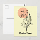 Carte Postale Fleur de mai Muguet Fleur du mois de naissance Min (Devant / Derrière)