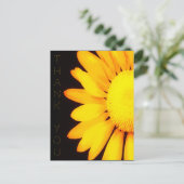 Carte Postale Fleur de marguerite jaune Merci d'artisanat floral (Debout devant)