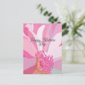 Carte Postale Fleur de marguerite rose pour la fête des mères (Debout devant)